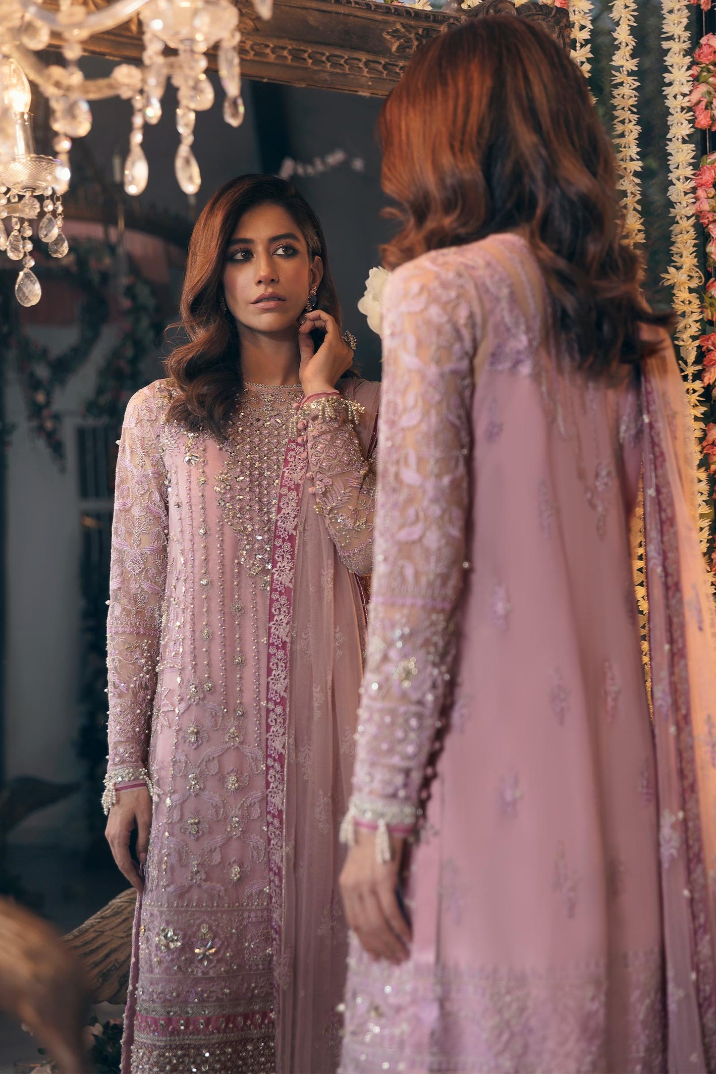 NAZANIN (ZC22-06) | Zaha Gossamer Collection 2022 | Unstitched Embroidered Net Suit
