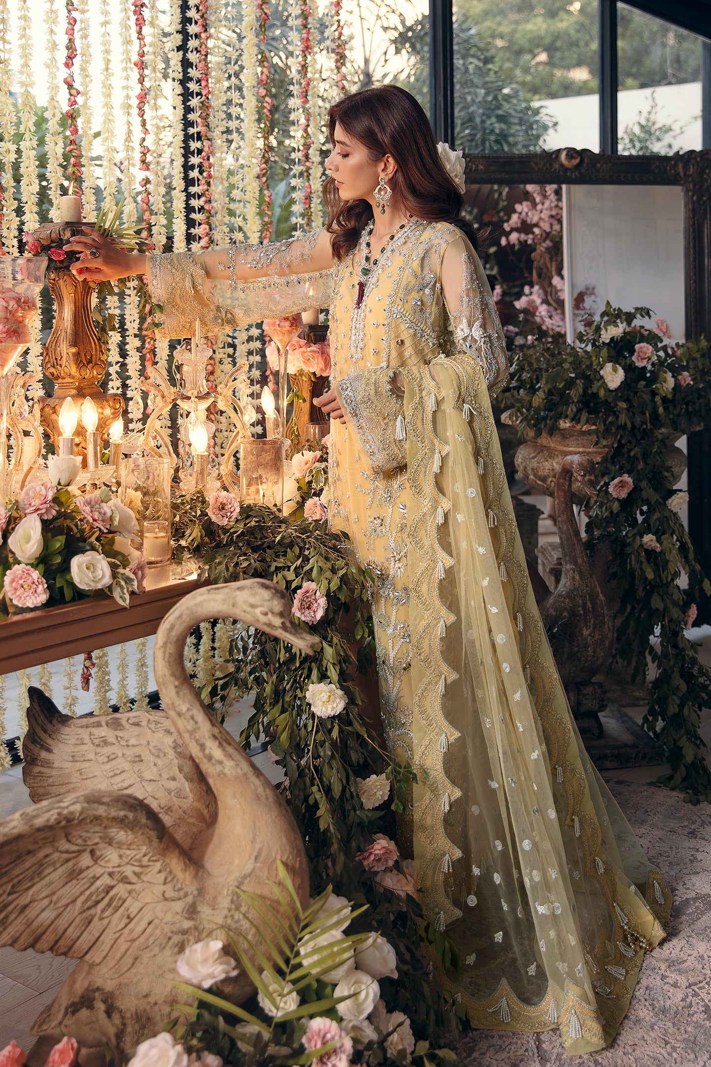 ASTRELLA (ZC22-05) | Zaha Gossamer Collection 2022 | Unstitched Embroidered Net Suit