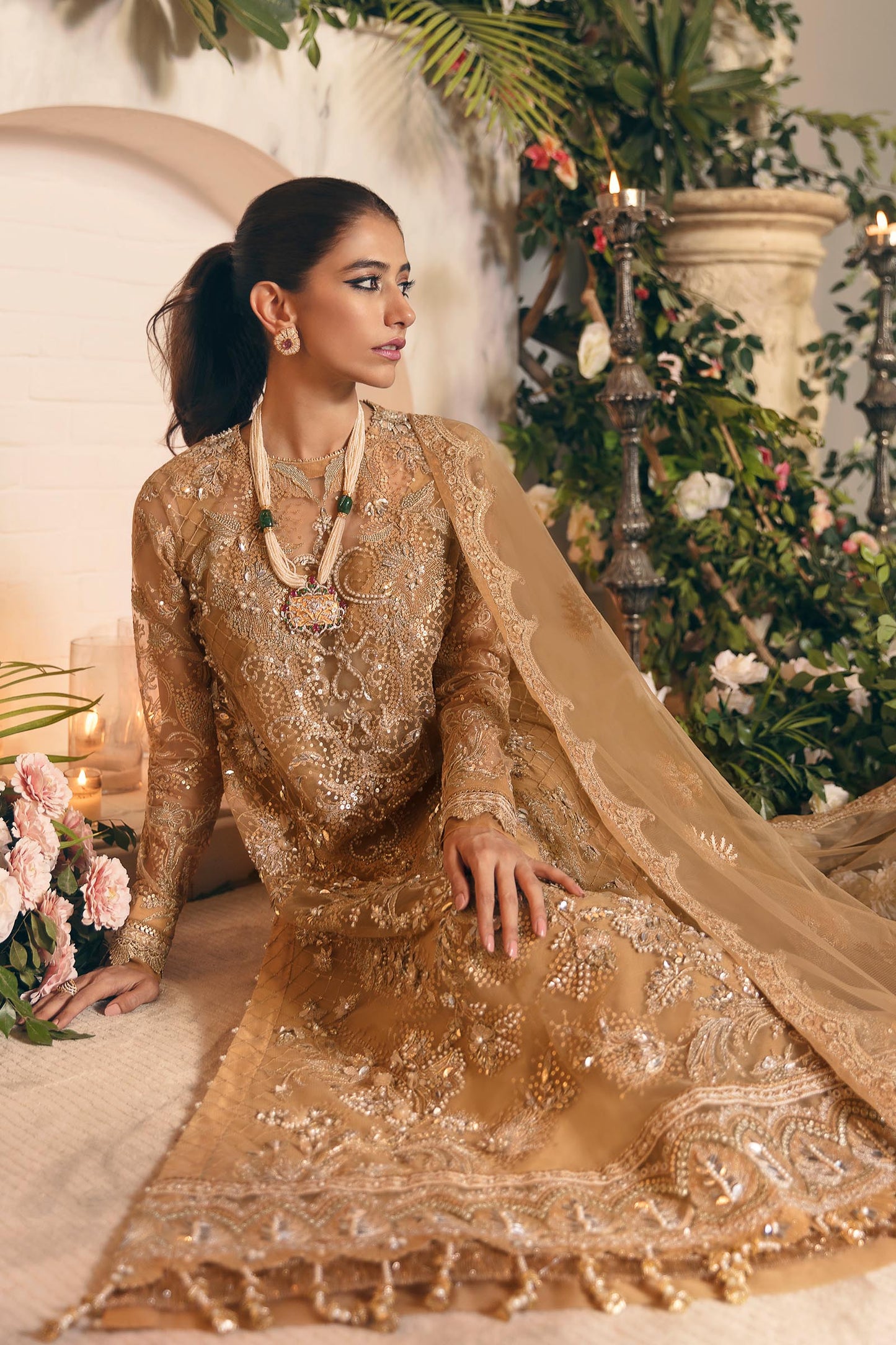 ZARIN (ZC22-07) | Zaha Gossamer Collection 2022 | Unstitched Embroidered Net Suit