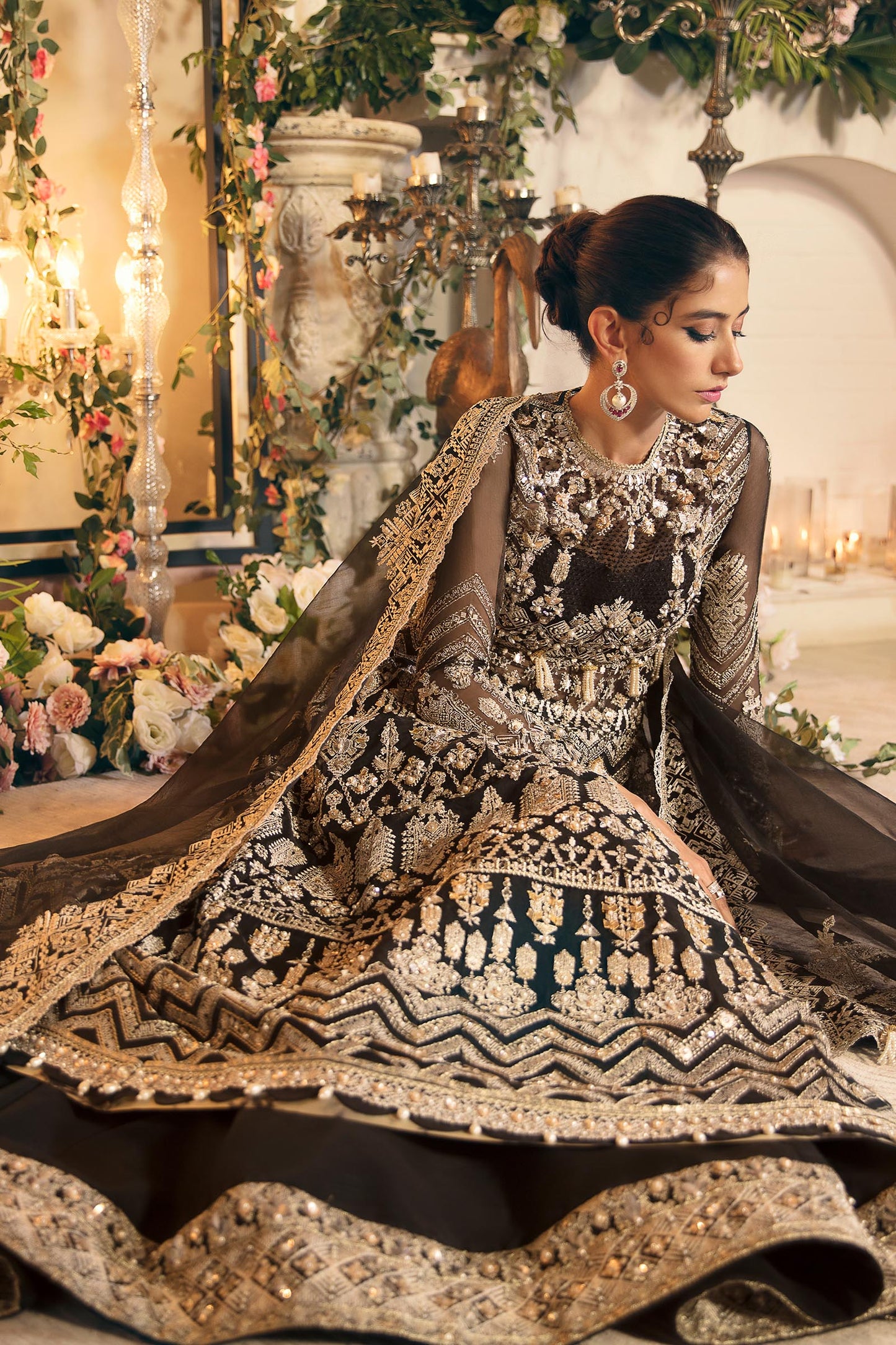 MANIJEH (ZC22-08) | Zaha Gossamer Collection 2022 | Unstitched Embroidered Net Suit