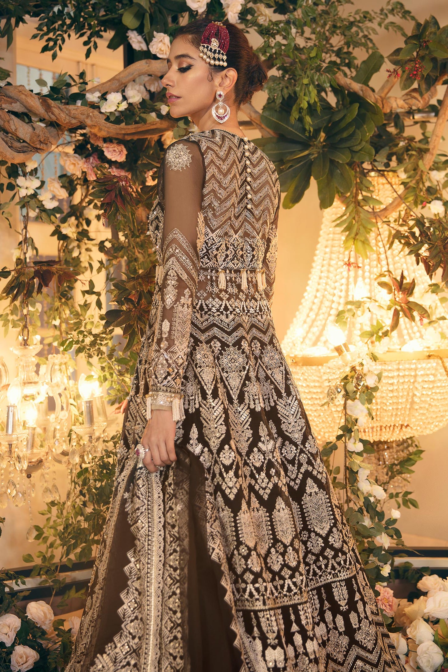 MANIJEH (ZC22-08) | Zaha Gossamer Collection 2022 | Unstitched Embroidered Net Suit
