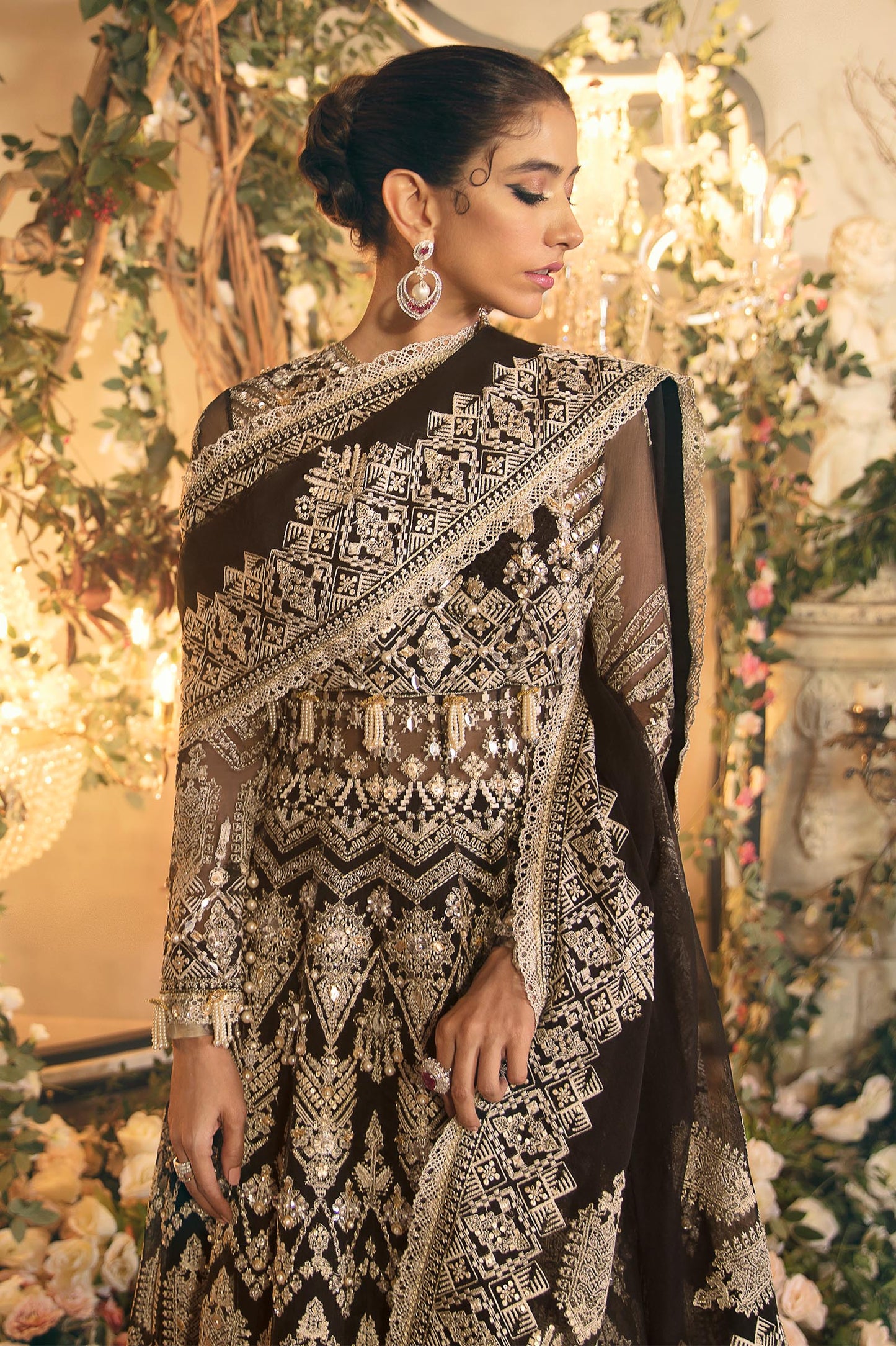 MANIJEH (ZRW-20745) | Zaha Gossamer RTW Collection 2022 | Stitched Embellished Suits
