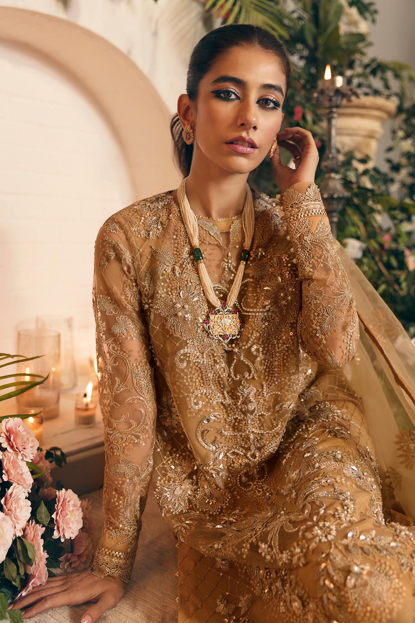 ZARIN (ZC22-07) | Zaha Gossamer Collection 2022 | Unstitched Embroidered Net Suit