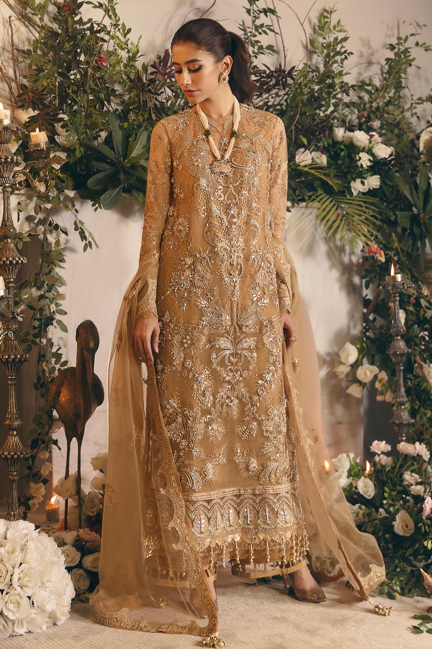 ZARIN (ZC22-07) | Zaha Gossamer Collection 2022 | Unstitched Embroidered Net Suit