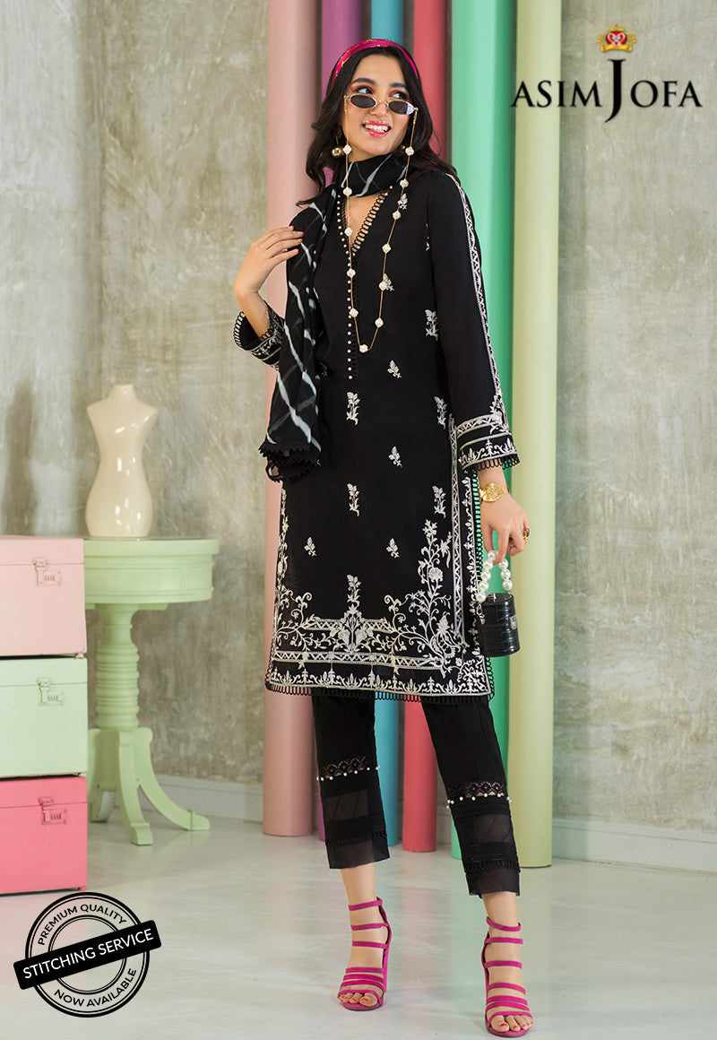 AJES-10 | Asim Jofa AJ Essentials Summer Collection 2022 | Embroidered Jacquard Suits Unstitched 3 Piece
