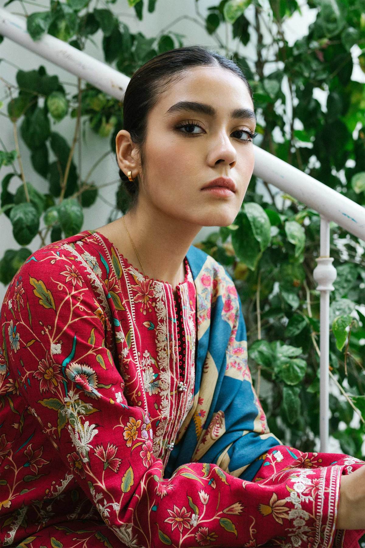 ZW21-1A | Zara Shahjahan Coco Winter 2021 Collection | Unstitched Embroidered Khaddar Suit