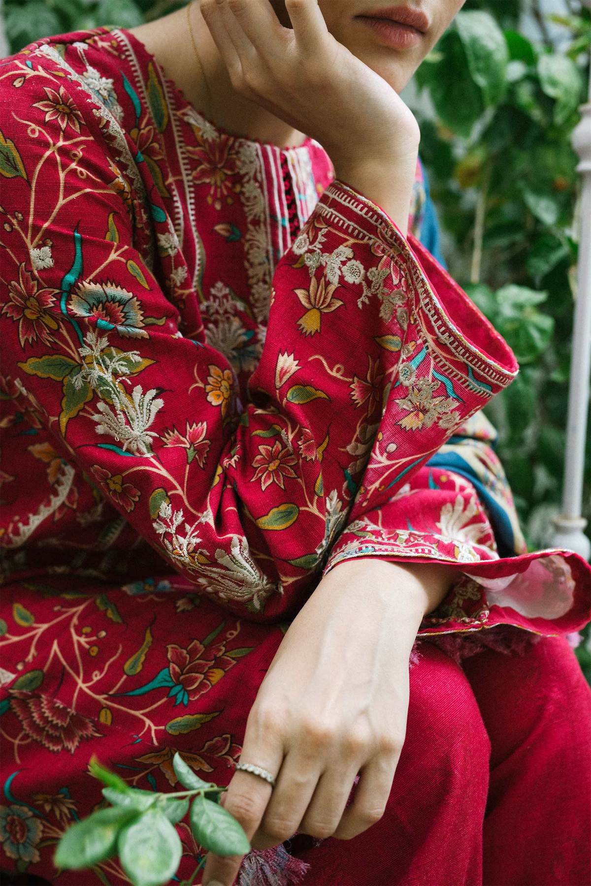 ZW21-1A | Zara Shahjahan Coco Winter 2021 Collection | Unstitched Embroidered Khaddar Suit