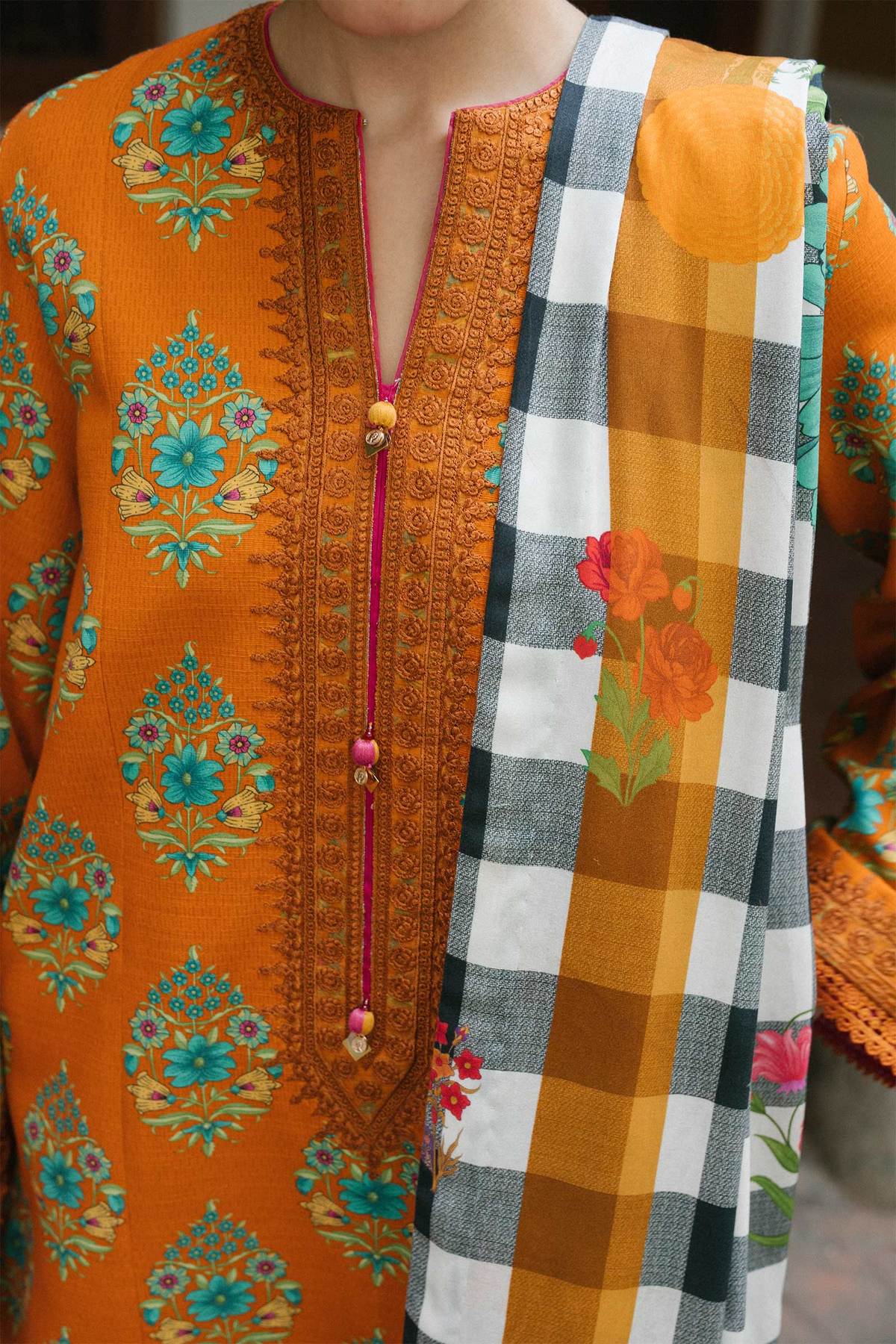 ZW21-3A | Zara Shahjahan Coco Winter 2021 Collection | Unstitched Embroidered Khaddar Suits