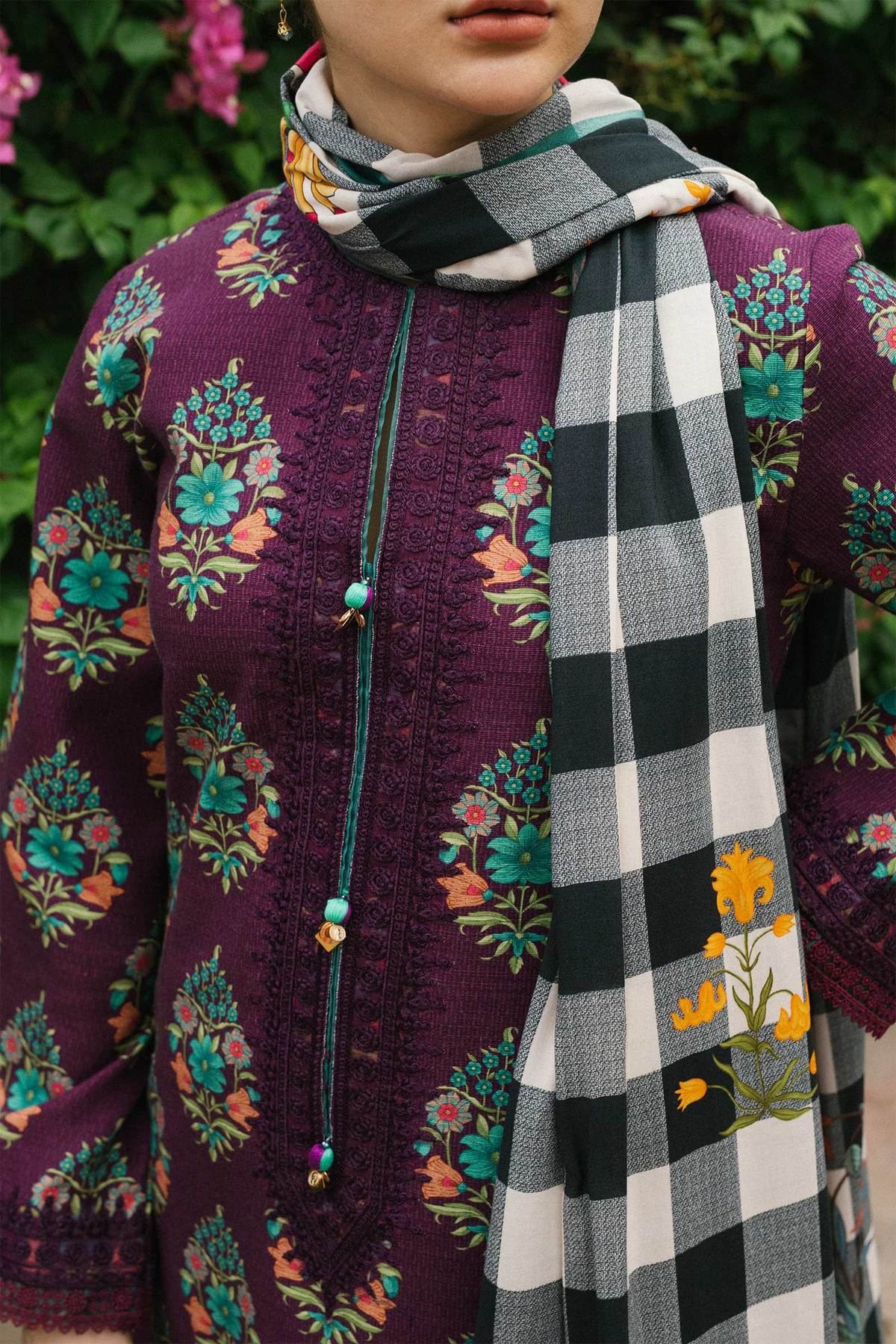 ZW21-3B | Zara Shahjahan Coco Winter 2021 Collection | Unstitched Embroidered Khaddar Suits
