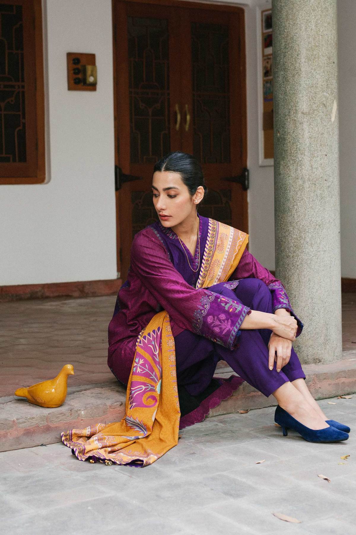 ZW21-6A | Zara Shahjahan Coco Winter 2021 Collection | Unstitched Embroidered linen Suits