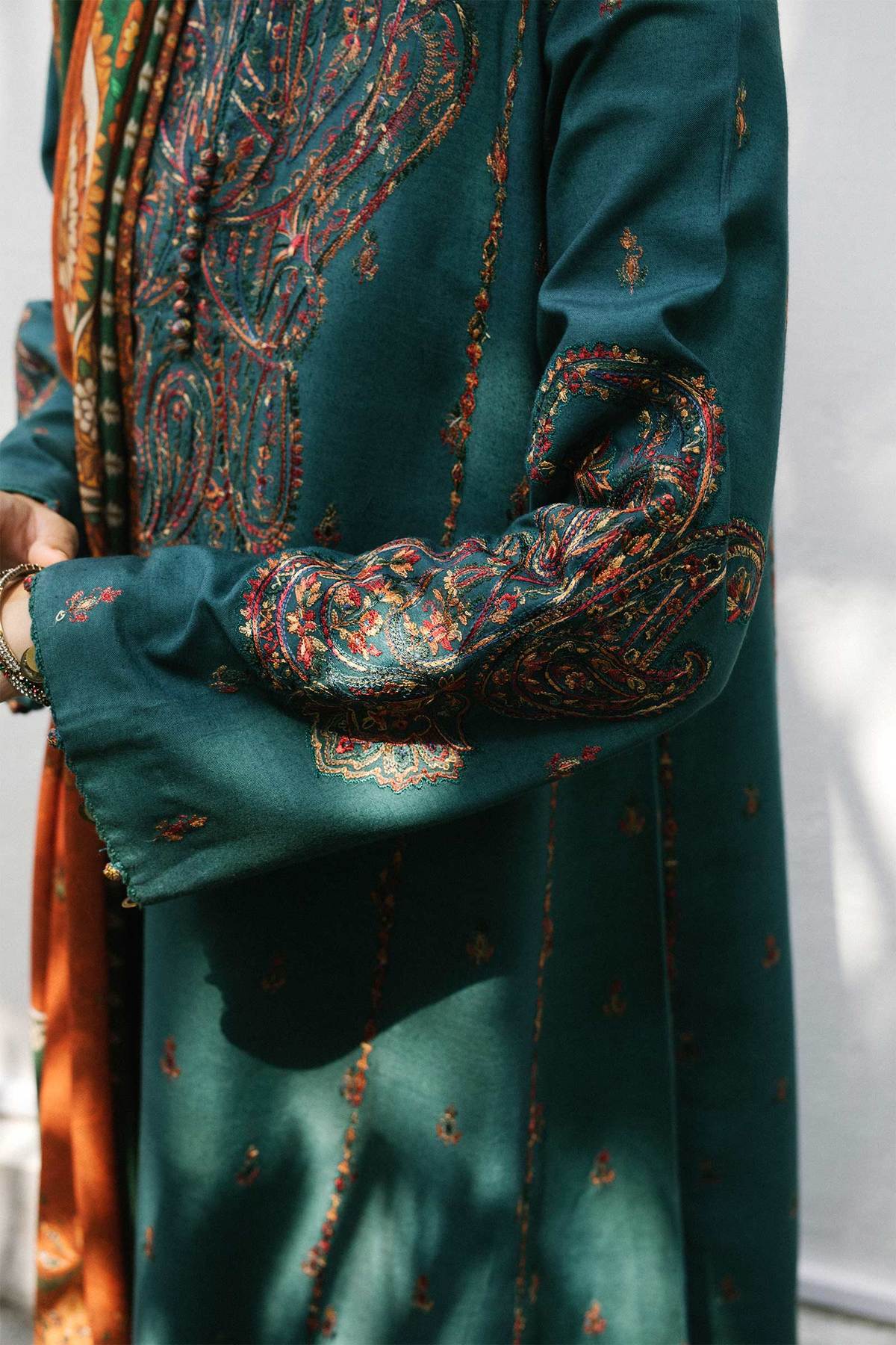 ZW21-7A | Zara Shahjahan Coco Winter 2021 Collection | Unstitched Embroidered linen Suits