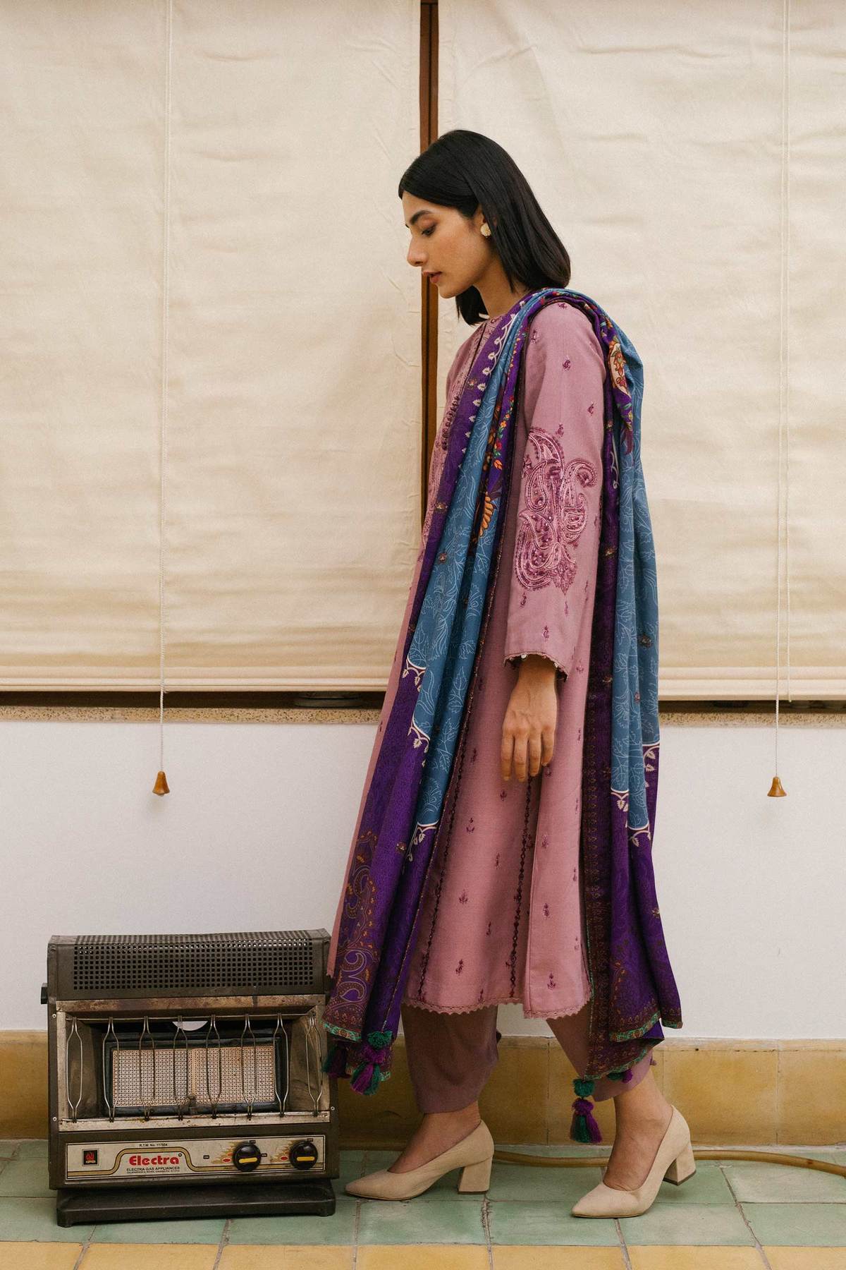 ZW21-7B | Zara Shahjahan Coco Winter 2021 Collection | Unstitched Embroidered linen Suits