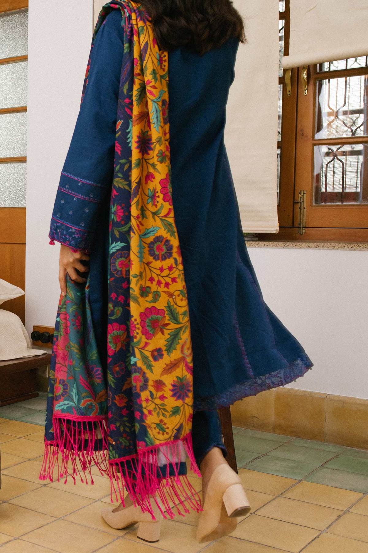 ZW21-8B | Zara Shahjahan Coco Winter 2021 Collection | Unstitched Embroidered Light Khaddar Suits