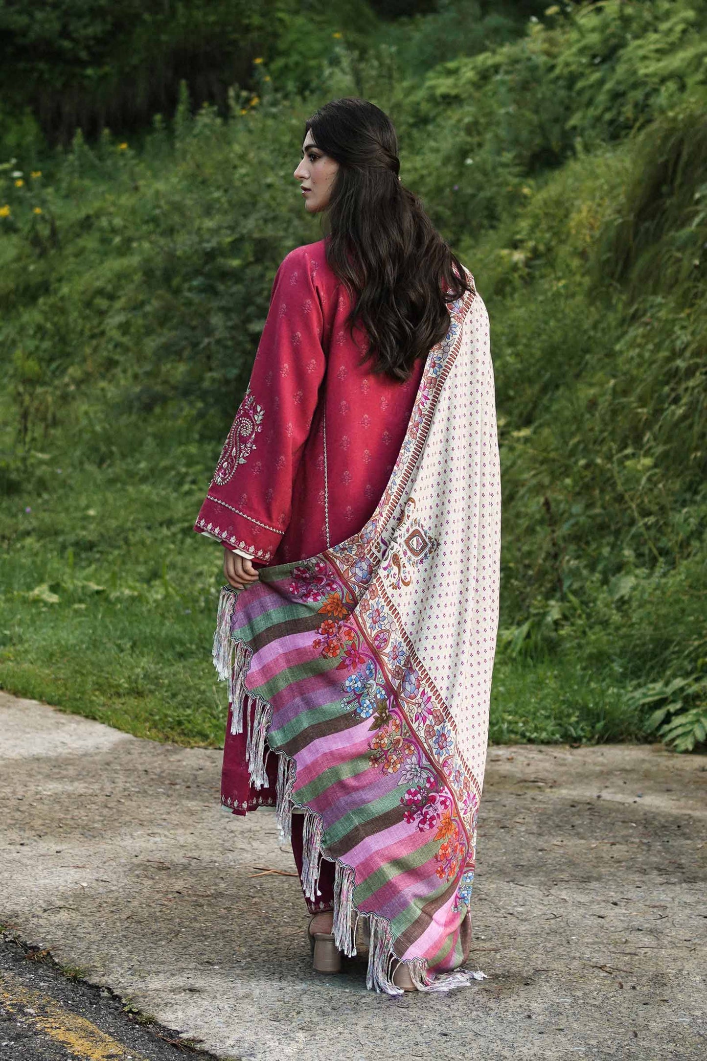 ZW22-3B | Zara Shahjahan Coco Winter Collection 2022 | Unstitched Embroidered Khaddar Linen Suits