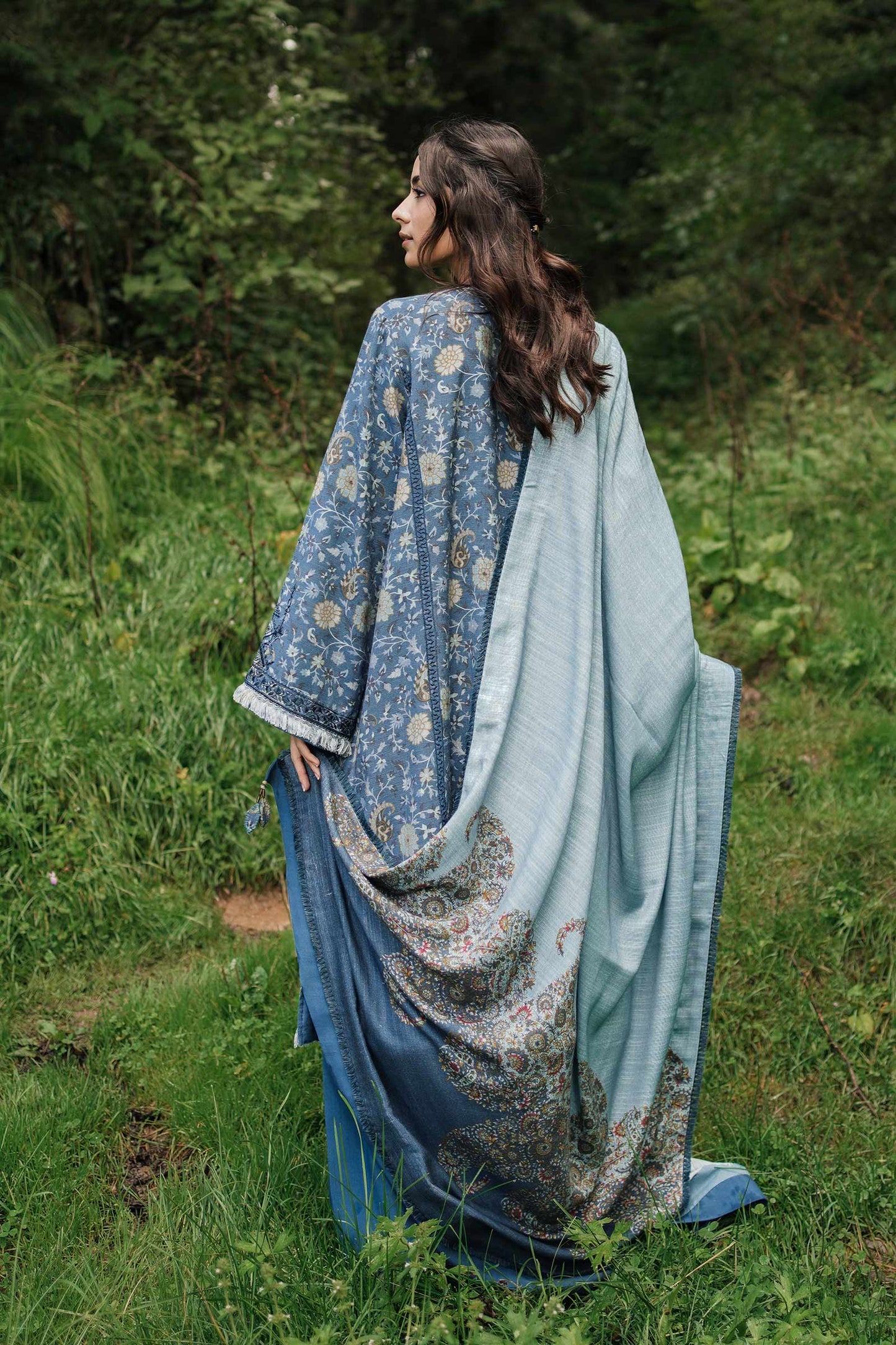 ZW22-8A | Zara Shahjahan Coco Winter Collection 2022 | Unstitched Embroidered Khaddar Linen Suits