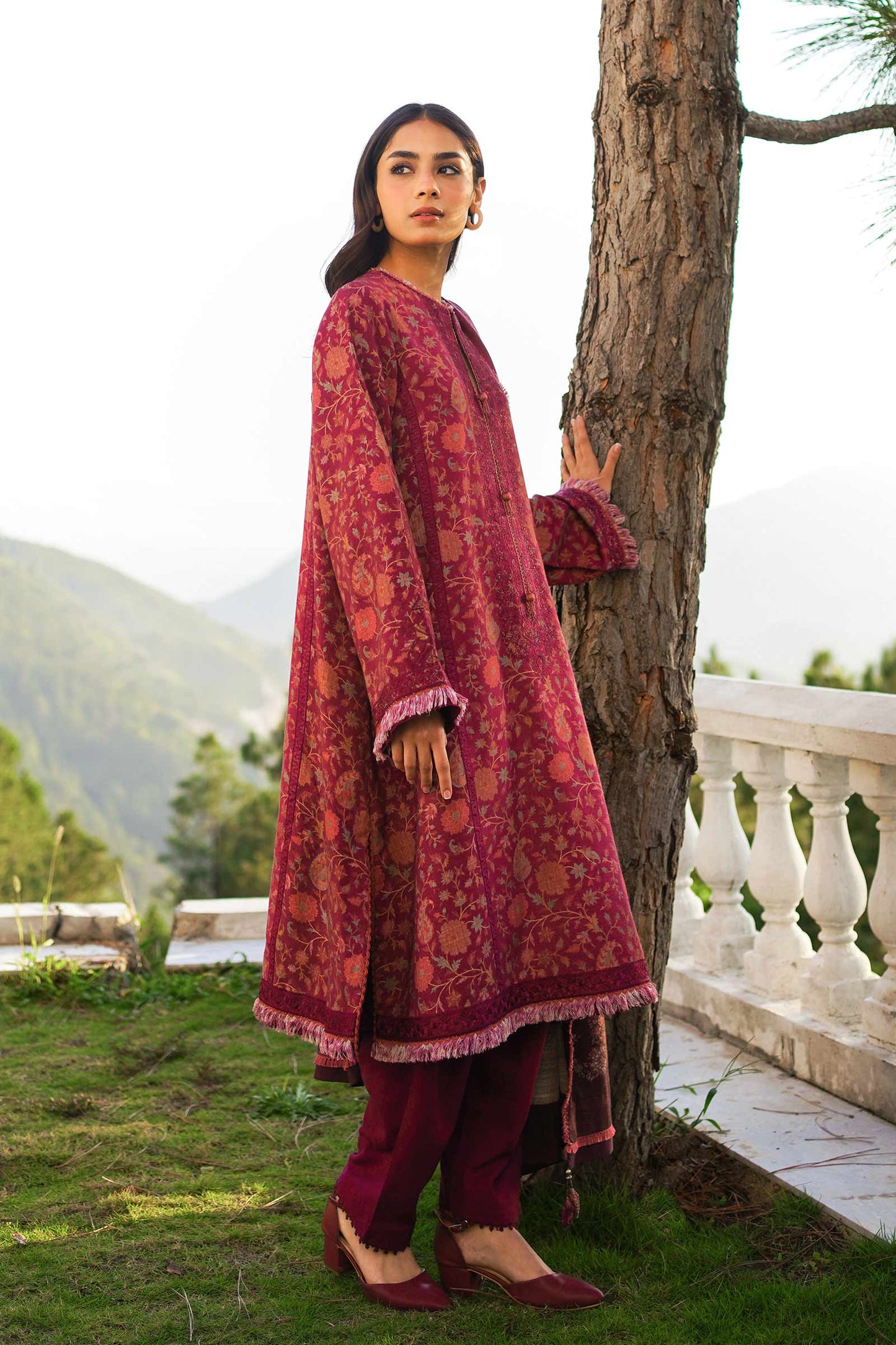 ZW22-8B | Zara Shahjahan Coco Winter Collection 2022 | Unstitched Embroidered Khaddar Linen Suits