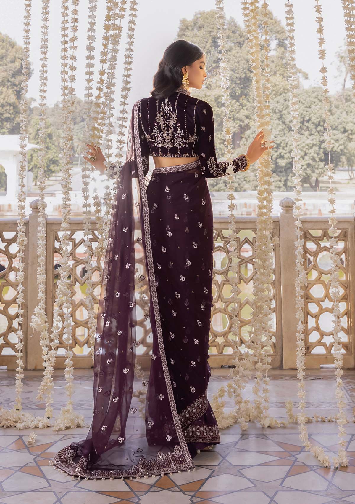 BAAGH - LOOK 07 | AIK Atelier Baagh Unstitched Velvet Winter Collection 2022 | Unstitched Embroidered Velvet Suits