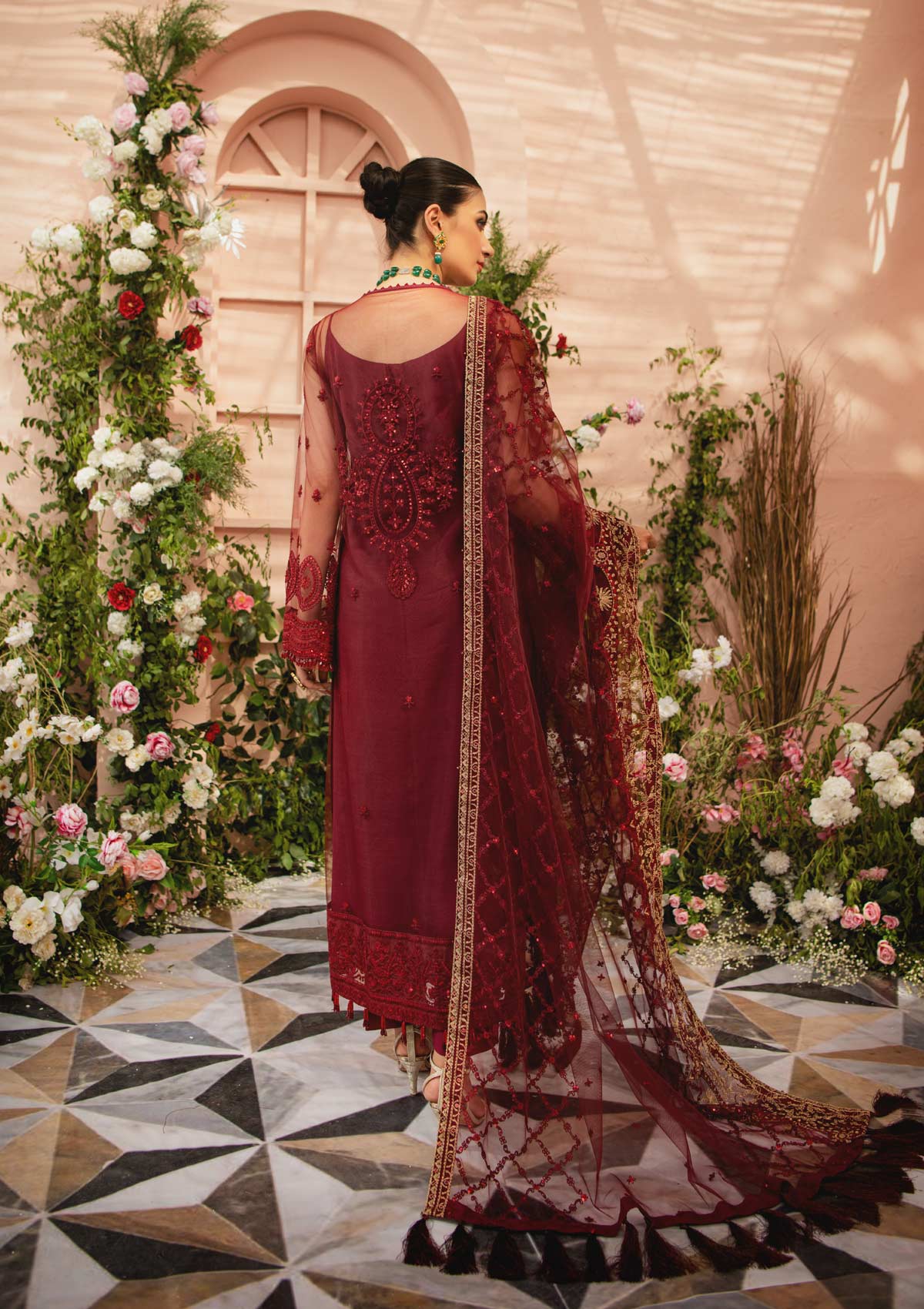 MYSTIQUE - LOOK 02 | AIK Atelier Festive Mystique Organza & Tule 2021 Collection | Unstitched Embroidered Net Suits
