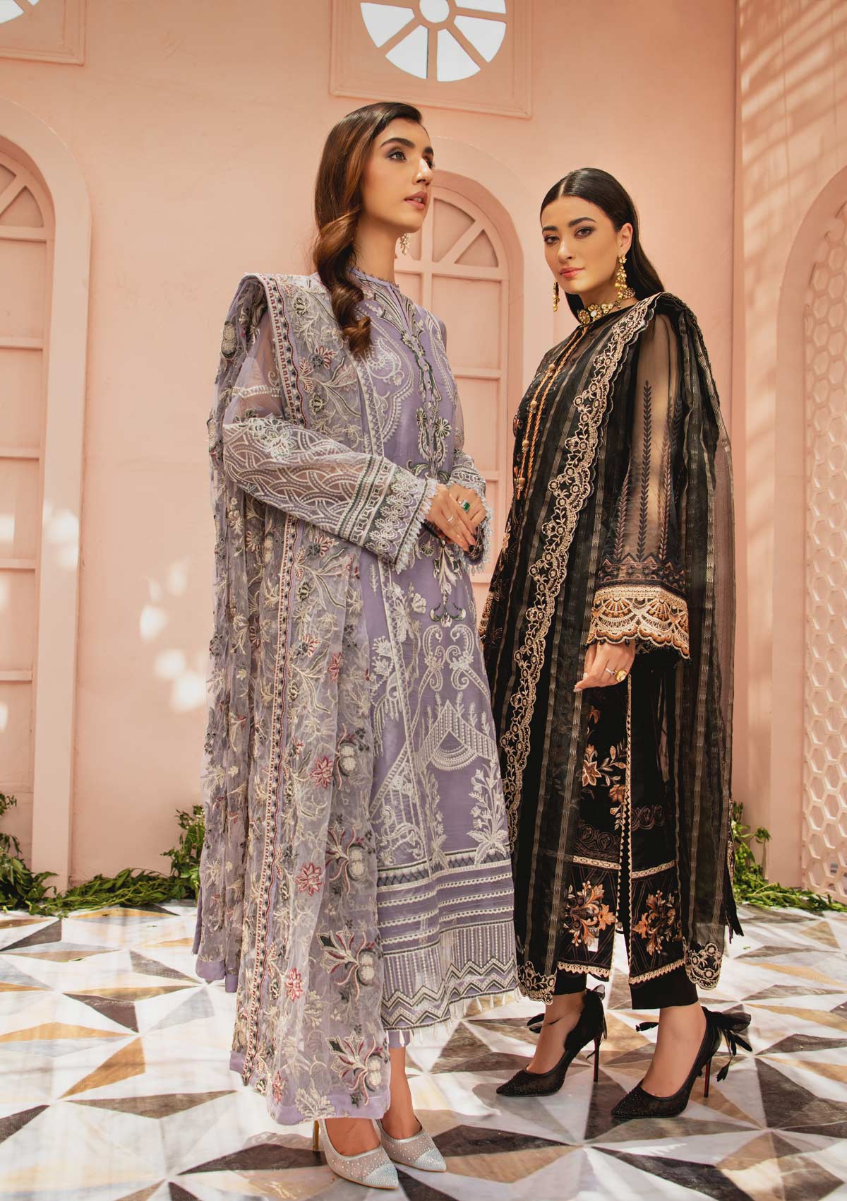 MYSTIQUE - LOOK 05 | AIK Atelier Festive Mystique Organza & Tule 2021 Collection | Unstitched Embroidered Organza Suits