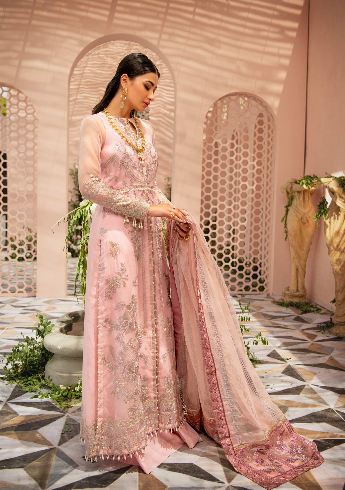 MYSTIQUE - LOOK 06 | AIK Atelier Festive Mystique Organza & Tule 2021 Collection | Unstitched Embroidered Organza Suits