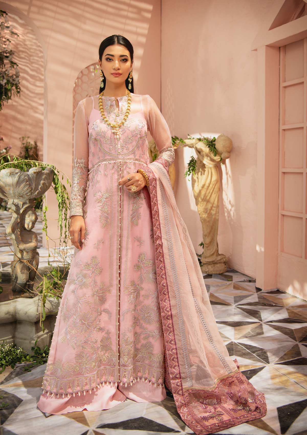 MYSTIQUE - LOOK 06 | AIK Atelier Festive Mystique Organza & Tule 2021 Collection | Unstitched Embroidered Organza Suits