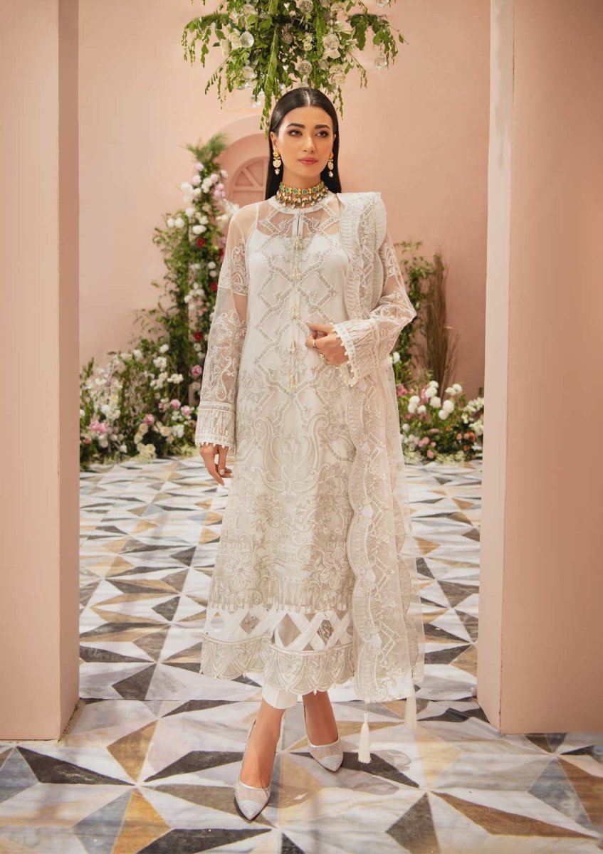 MYSTIQUE - LOOK 07 | AIK Atelier Festive Mystique Organza & Tule 2021 Collection | Unstitched Embroidered Net Suits