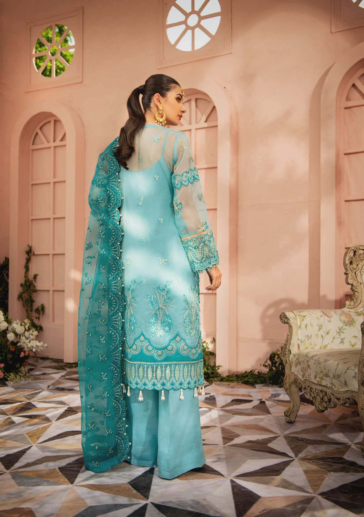 MYSTIQUE - LOOK 10 | AIK Atelier Festive Mystique Organza & Tule 2021 Collection | Unstitched Embroidered Organza Suits
