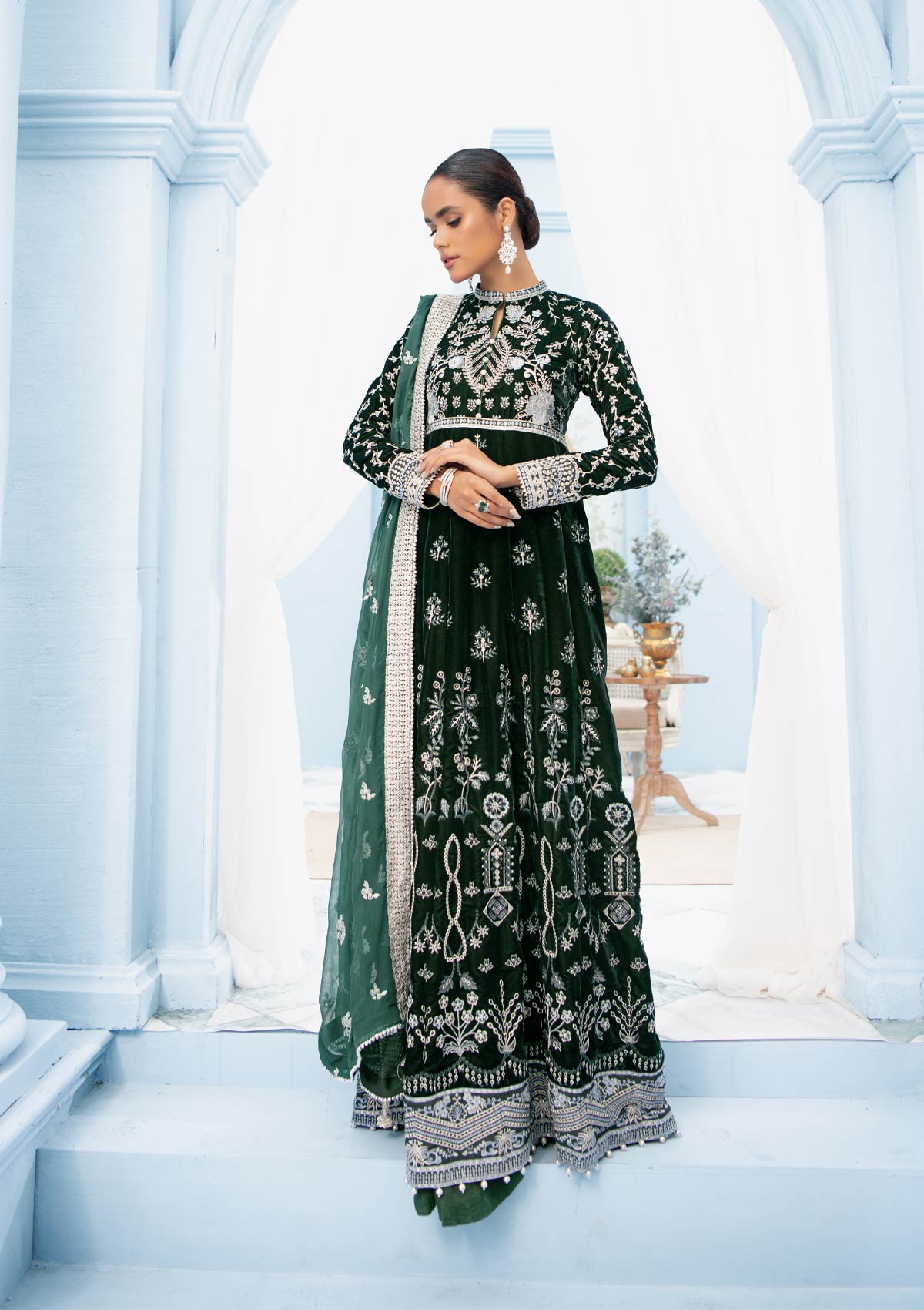 MON AMOUR - LOOK 01 | AIK Atelier Mon Amour Velvet 2021 Unstitched Embroidered Velvet Suits