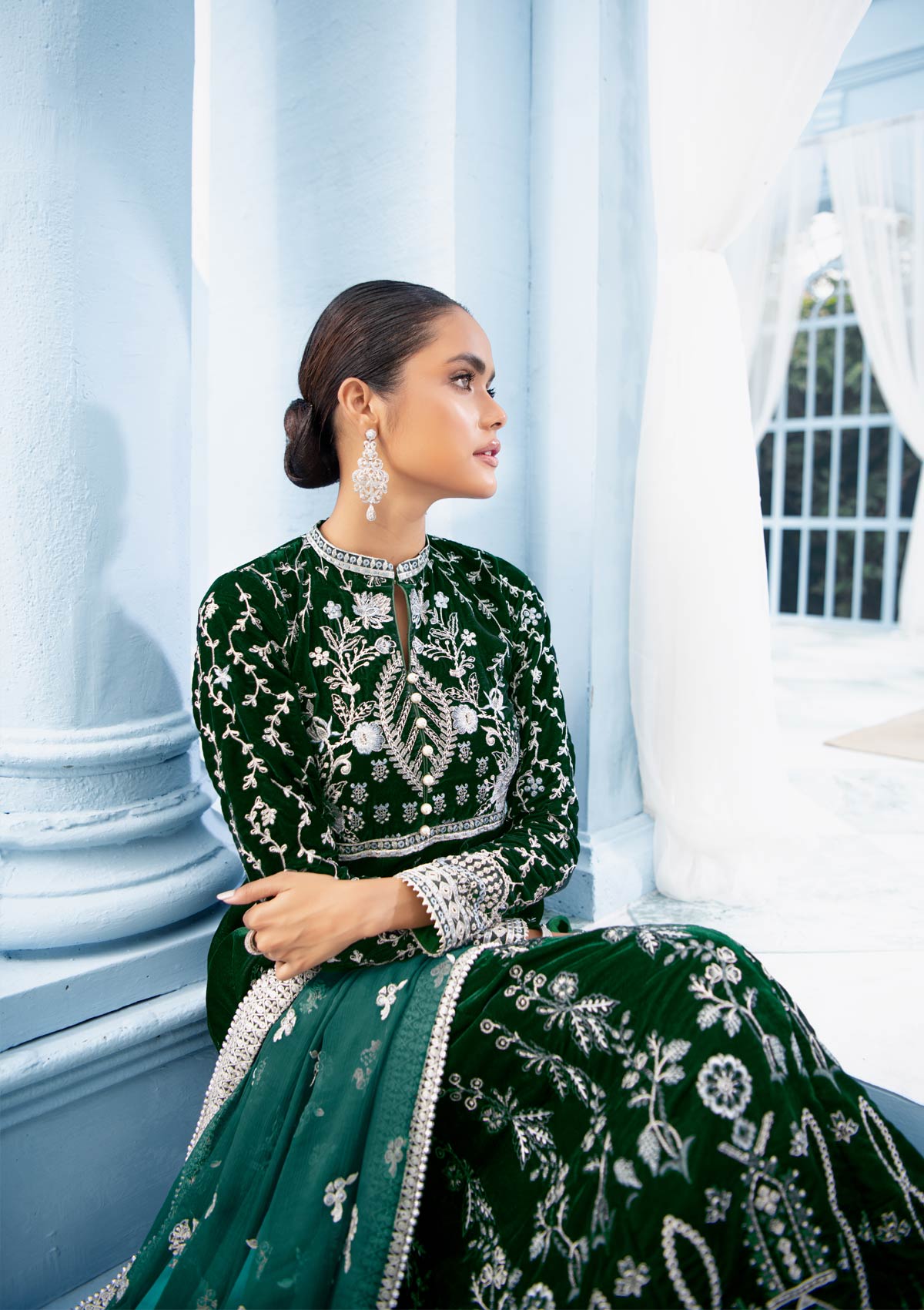 MON AMOUR - LOOK 01 | AIK Atelier Mon Amour Velvet 2021 Unstitched Embroidered Velvet Suits