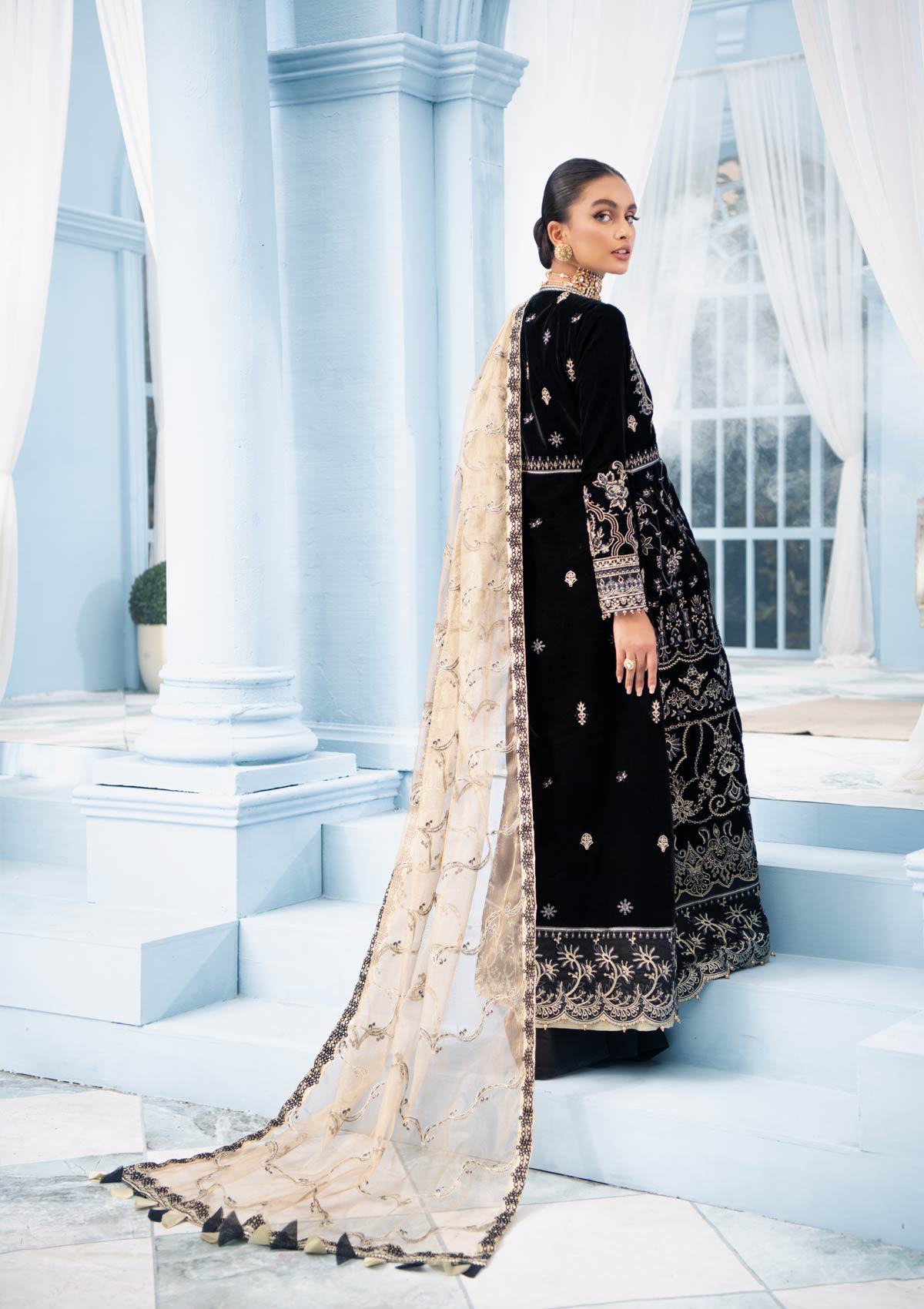 MON AMOUR - LOOK 02 | AIK Atelier Mon Amour Velvet 2021 Unstitched Embroidered Velvet Suits