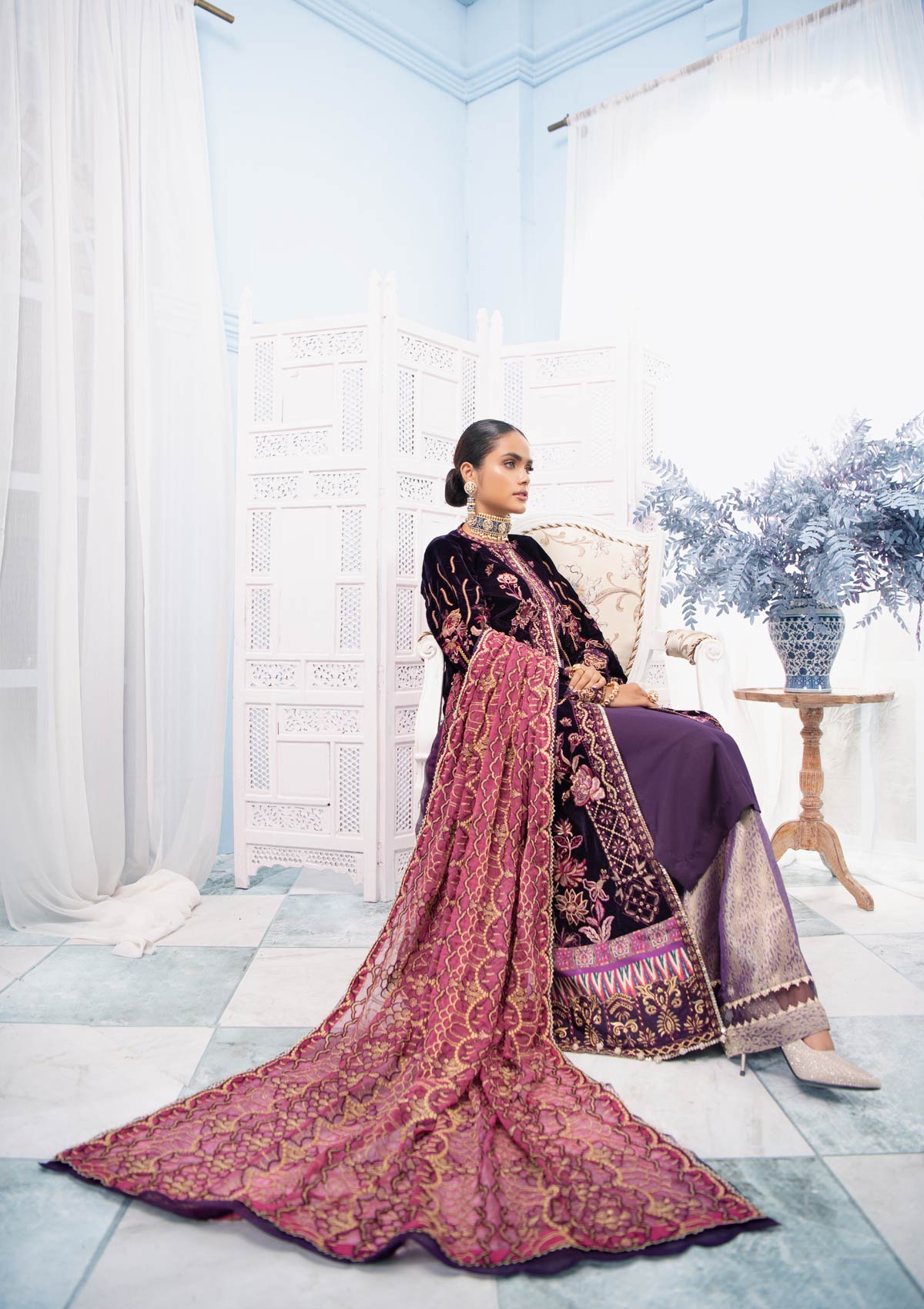 MON AMOUR - LOOK 03 | AIK Atelier Mon Amour Velvet 2021 Unstitched Embroidered Velvet Suits