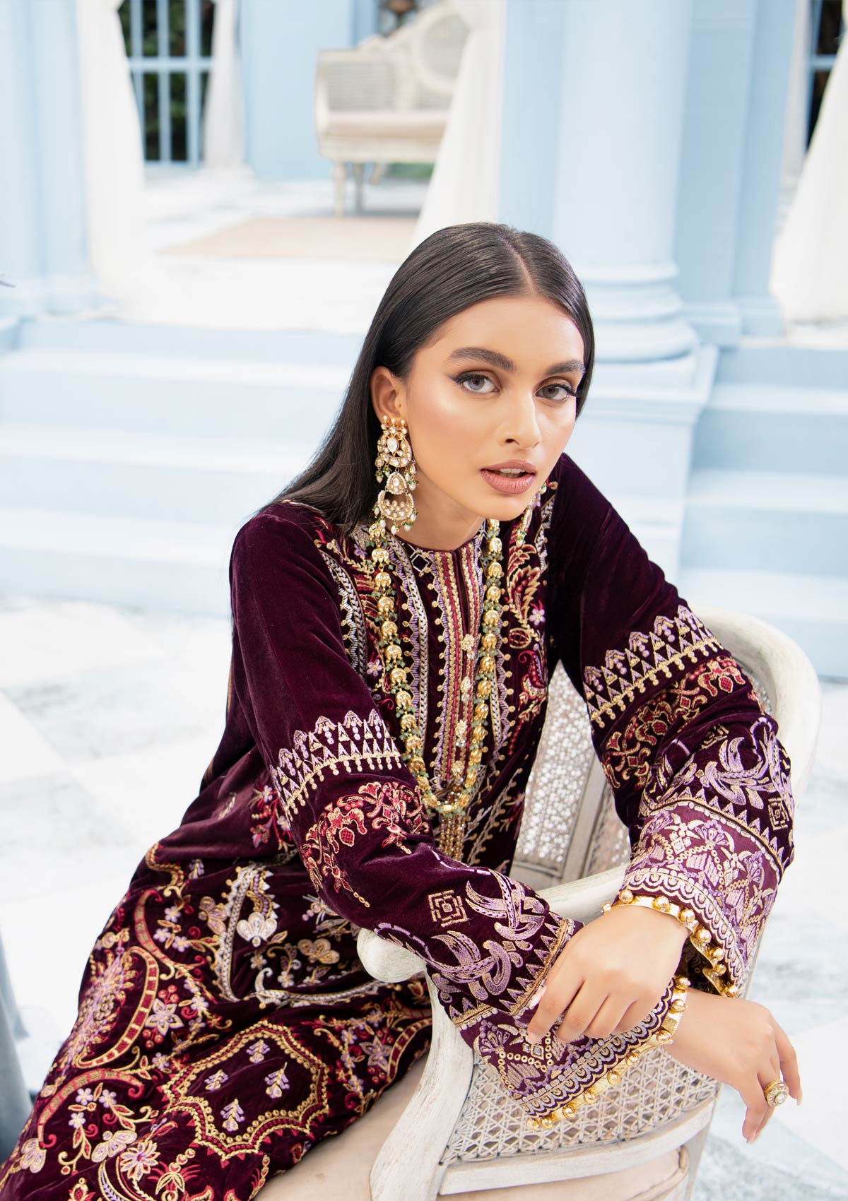 MON AMOUR - LOOK 05 | AIK Atelier Mon Amour Velvet 2021 Unstitched Embroidered Velvet Suits