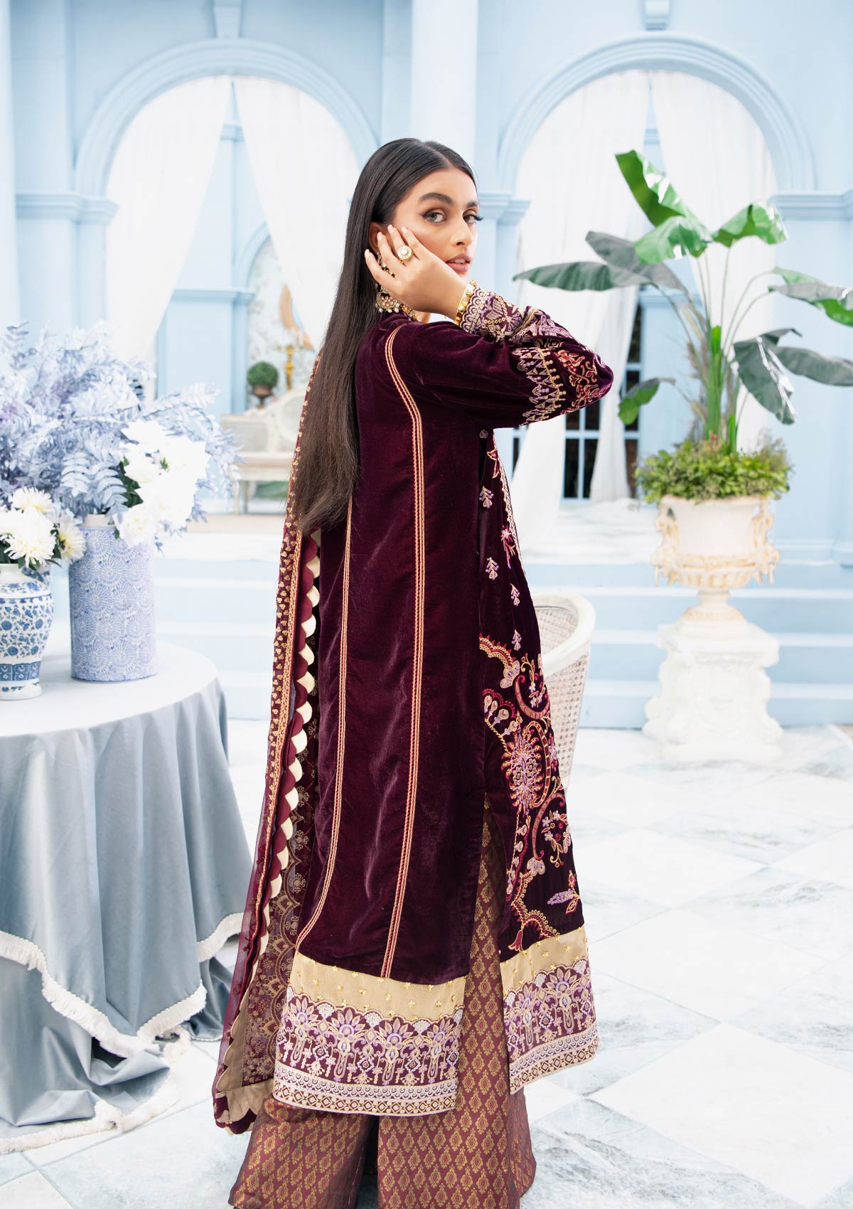 MON AMOUR - LOOK 05 | AIK Atelier Mon Amour Velvet 2021 Unstitched Embroidered Velvet Suits