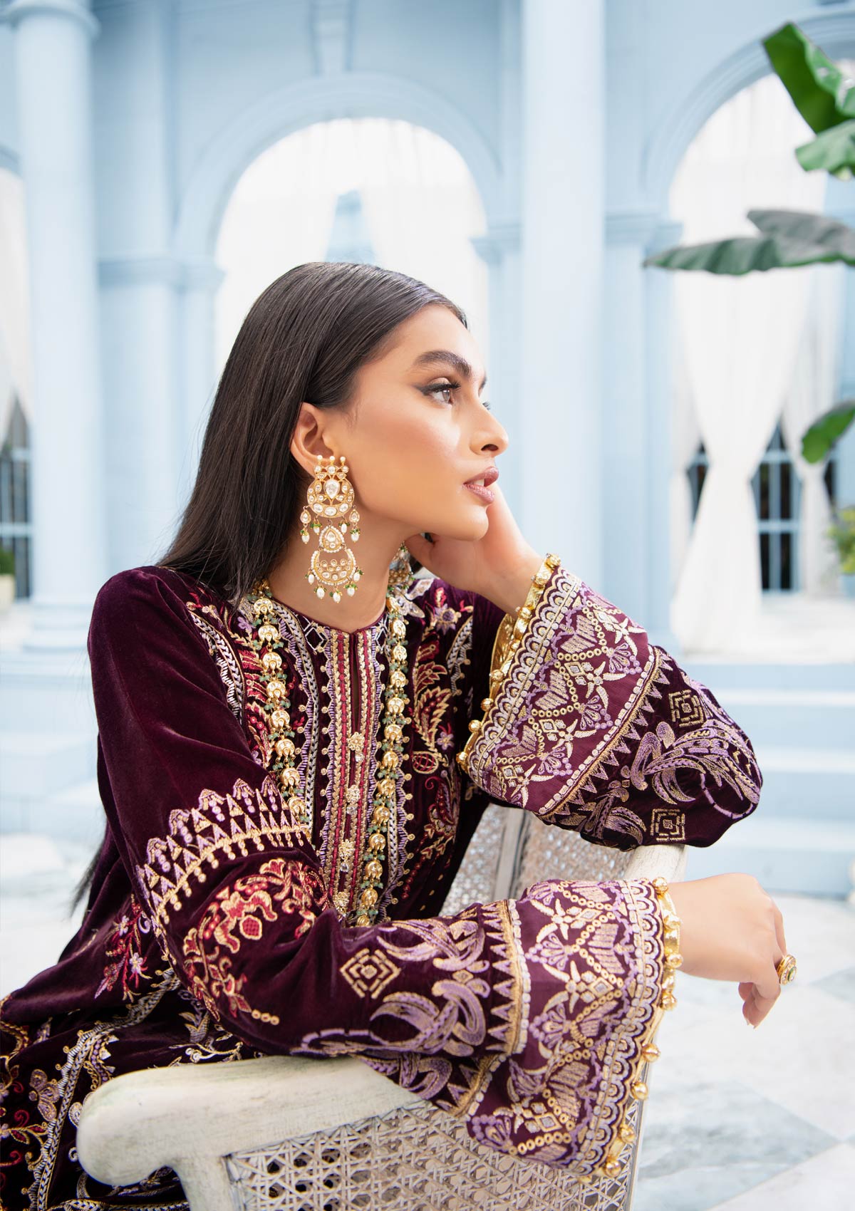 MON AMOUR - LOOK 05 | AIK Atelier Mon Amour Velvet 2021 Unstitched Embroidered Velvet Suits