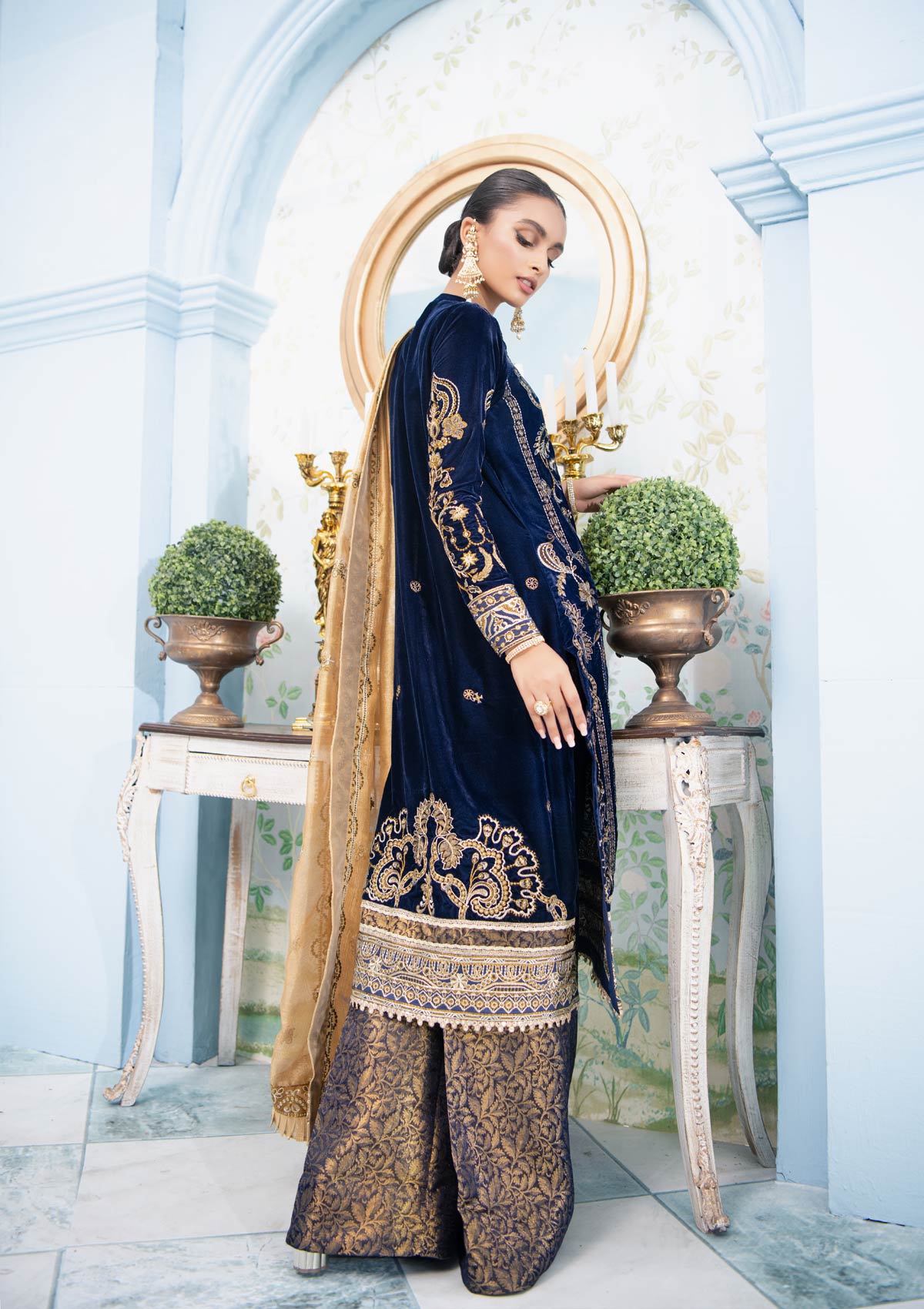 MON AMOUR - LOOK 06 | AIK Atelier Mon Amour Velvet 2021 Unstitched Embroidered Velvet Suits