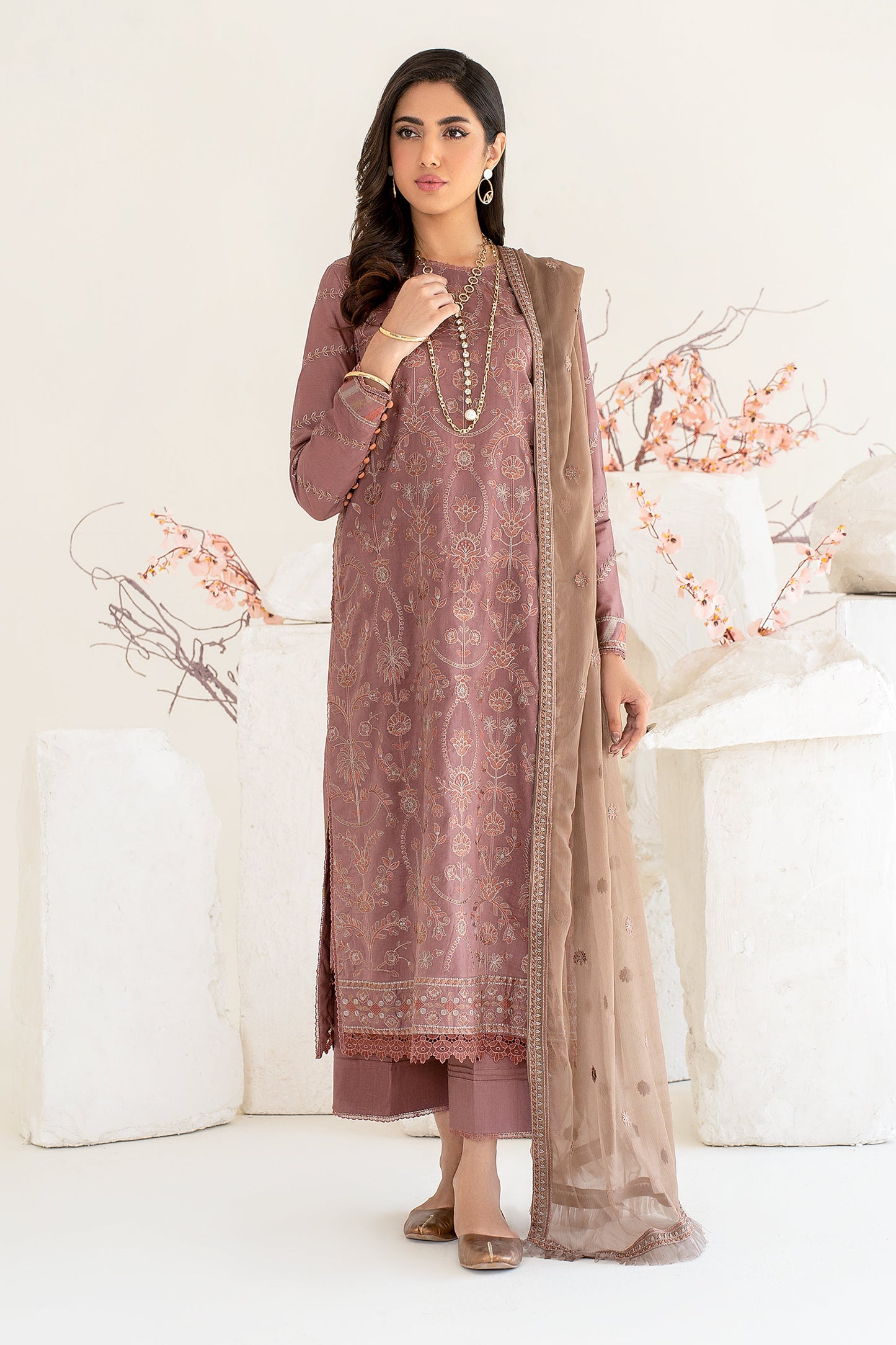 ZEL 09 Tea Pink| Zarif Unstitched Lawn | Eid Ul Adha Collection23