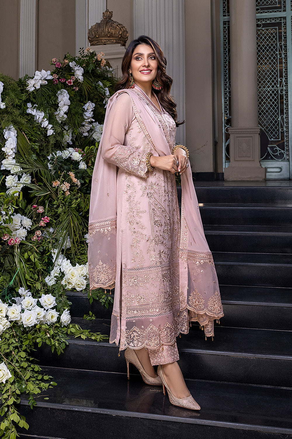 Daisy Dust | Azure Luxe Embroidered 3pcs Collections 2023