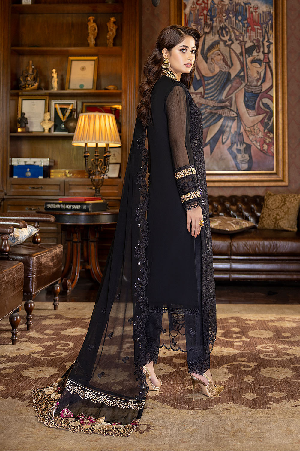 Dazzling Fairy | Azure Luxe Embroidered 3pcs Collections 2023