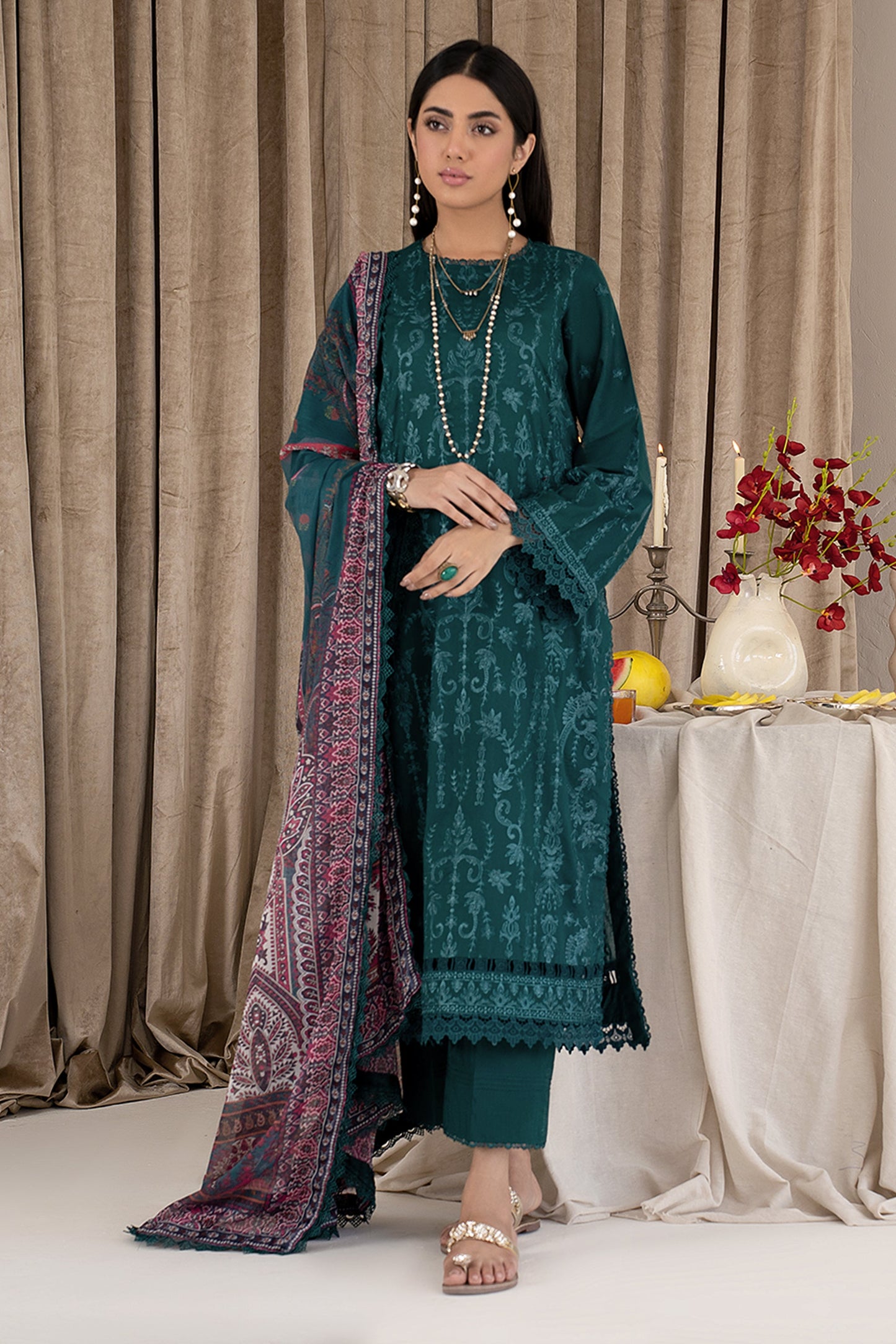 ZEL 05 Emerald| Zarif Unstitched Lawn | Eid Ul Adha Collection23