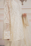 LF-PCN-117-A-White | MariaB M.Luxe Fabrics | Unstitched Embroidered Fabric