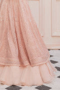 LF-PN-118-A-Pink | MariaB M.Luxe Fabrics | Unstitched Embroidered Fabric