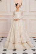 LF-PN-123-A-White | MariaB M.Luxe Fabrics | Unstitched Embroidered Fabric