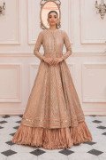 LF-PO-101-A-Peach | MariaB M.Luxe Fabrics | Unstitched Embroidered Fabric