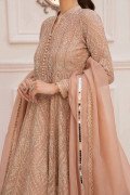 LF-PO-101-A-Peach | MariaB M.Luxe Fabrics | Unstitched Embroidered Fabric