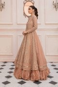 LF-PO-101-A-Peach | MariaB M.Luxe Fabrics | Unstitched Embroidered Fabric