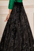 LF-VT-119-A-Black | MariaB M.Luxe Fabrics | Unstitched Embroidered Fabric