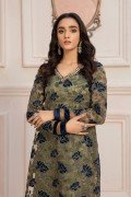 LF-ZN-103-A-Black | MariaB M.Luxe Fabrics | Unstitched Embroidered Fabric