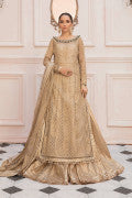 LF-ZN-120-A-Golden | MariaB M.Luxe Fabrics | Unstitched Embroidered Fabric
