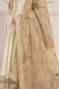 LF-ZN-120-A-Golden | MariaB M.Luxe Fabrics | Unstitched Embroidered Fabric
