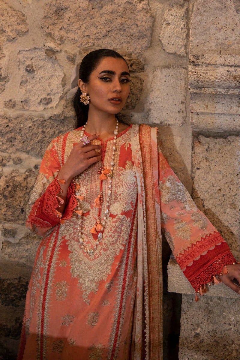 M221-010A-CI | Sana Safinaz Muzlin Spring Collection 2022 Vol 1 | Unstitched Printed Lawn Suits